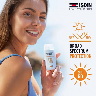 ISDIN Fusion Water Sunscreen SPF50 | Invisible Protection India