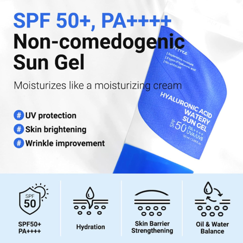 Isntree Hyaluronic Acid Watery Sun Gel Spf 50+ Pa++++