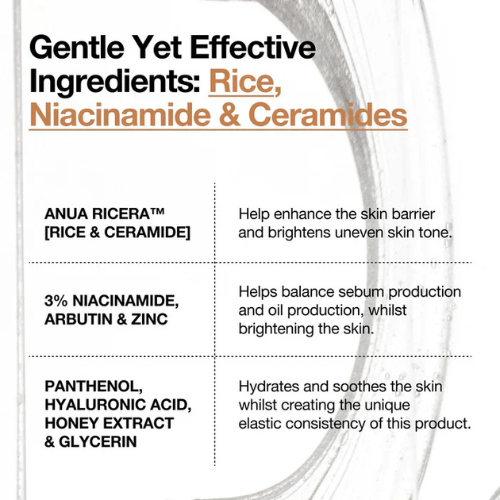 Anua Rice 7+ Ceramide Hydrating Barrier Serum 50ml | Korean India
