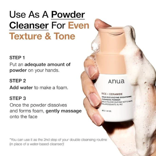 Anua Rice Enzyme Brightening Cleansing Powder 40g | Korean Exfoliating Cleanser