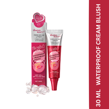 Diamond Beauty Liquid Blusher | Waterproof Cream Blush | Long-Lasting Smooth Finish for Cheeks & Lips