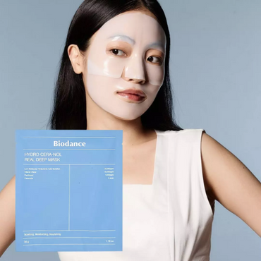 Biodance Hydro Cera-nol Real Deep Mask 34g (Pack of 4) - Hydrating Korean Sheet Masks