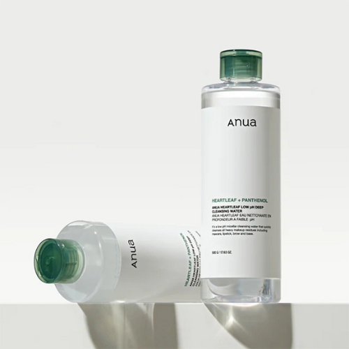 Anua Heartleaf + Panthenol Low pH Deep Cleansing Water 500ml | Korean Micellar Water