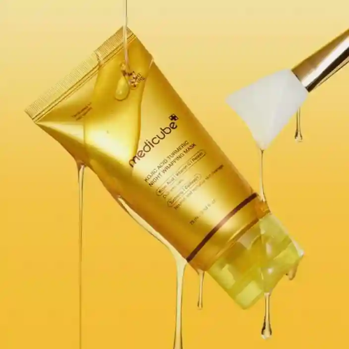 Medicube Kojic Acid Turmeric Night Wrapping Mask 75ml | Korean Brightening Mask India