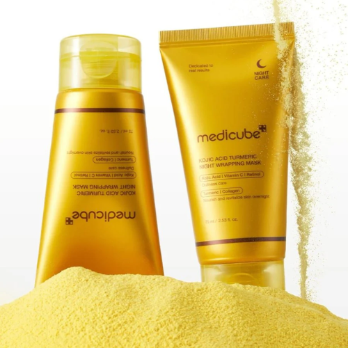 Medicube Kojic Acid Turmeric Night Wrapping Mask 75ml | Korean Brightening Mask India
