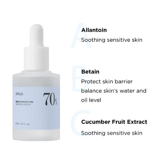 Anua Birch 70 Moisture Boosting Serum 30ml | Korean Hydrating Serum India