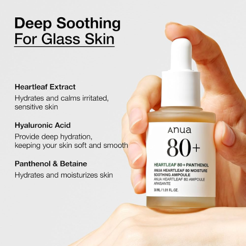 Anua Heartleaf 80 Panthenol Moisture Soothing Ampoule 30ml | Korean Soothing Serum India