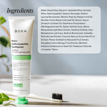 Boka Nano-Hydroxyapatite Ela Mint n-Ha Toothpaste | Fluoride-Free