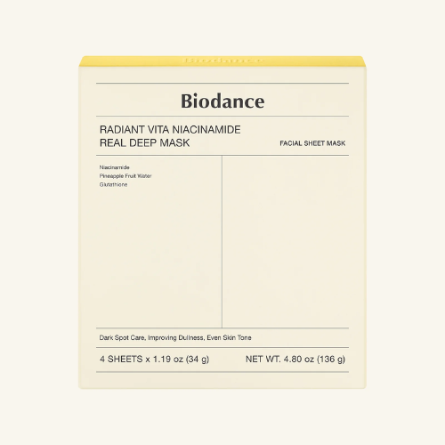 Biodance Radiant Vita Niacinamide Real Deep Mask (4 sheets)