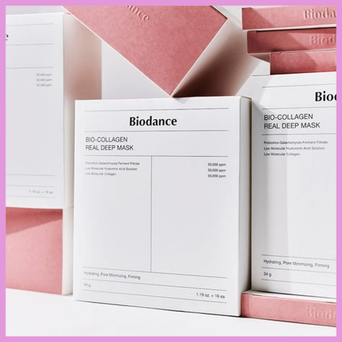 Biodance Bio Collagen Real Deep Mask Pack of 4 | Korean Anti-Aging Face Mask India