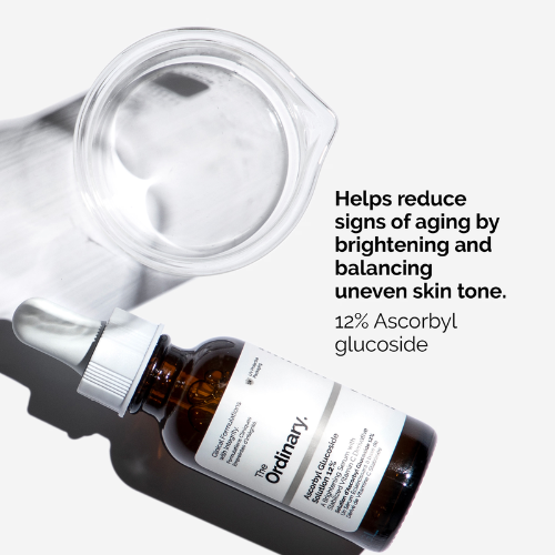 The Ordinary Ascorbyl Glucoside Solution 12% 30ml | Vitamin C Serum for Sensitive Skin India