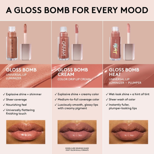 Fenty Beauty Gloss Bomb Heat Hot Cherry - Lip Plumper + Luminizer