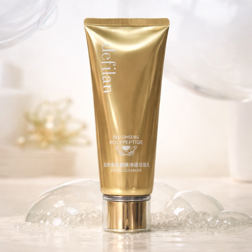 Defilan Red Ginseng Polypeptide Facial Cleanser | Gentle Deep Cleansing Face Wash | Brightening & Anti-Aging Skincare