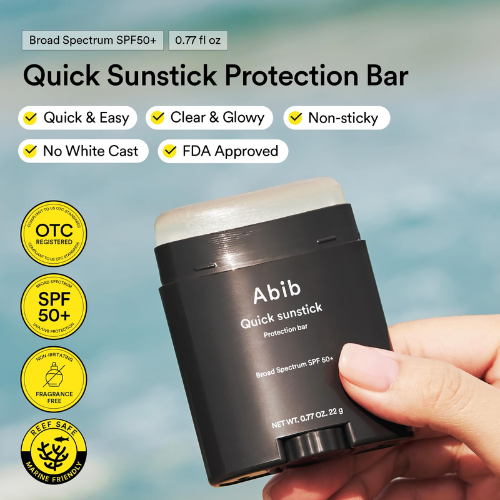 Abib Quick Sunstick SPF50+ Glowing | No White Cast Korean Sunscreen