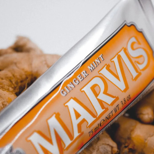 Marvis Ginger Mint Toothpaste – 75ml / 3.8 oz | Zesty Ginger & Cool Mint