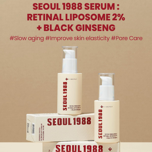 SEOUL 1988 Retinal Liposome 2% Black Ginseng Serum | Korean India