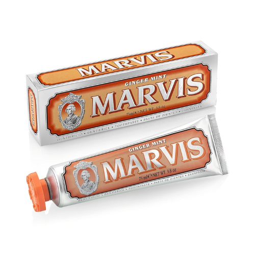 Marvis Ginger Mint Toothpaste – 75ml / 3.8 oz | Zesty Ginger & Cool Mint