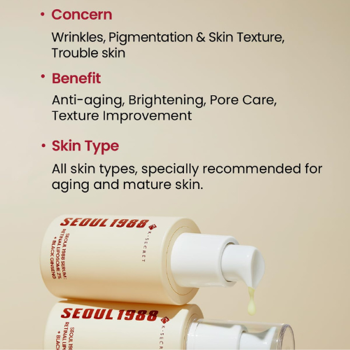 SEOUL 1988 Retinal Liposome 2% Black Ginseng Serum | Korean India
