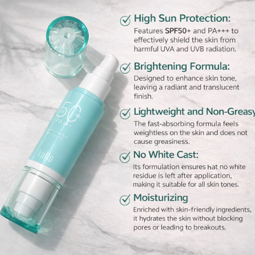 Kulio Sunscreen Foundation SPF 50+ PA++ | Daily UV Protection