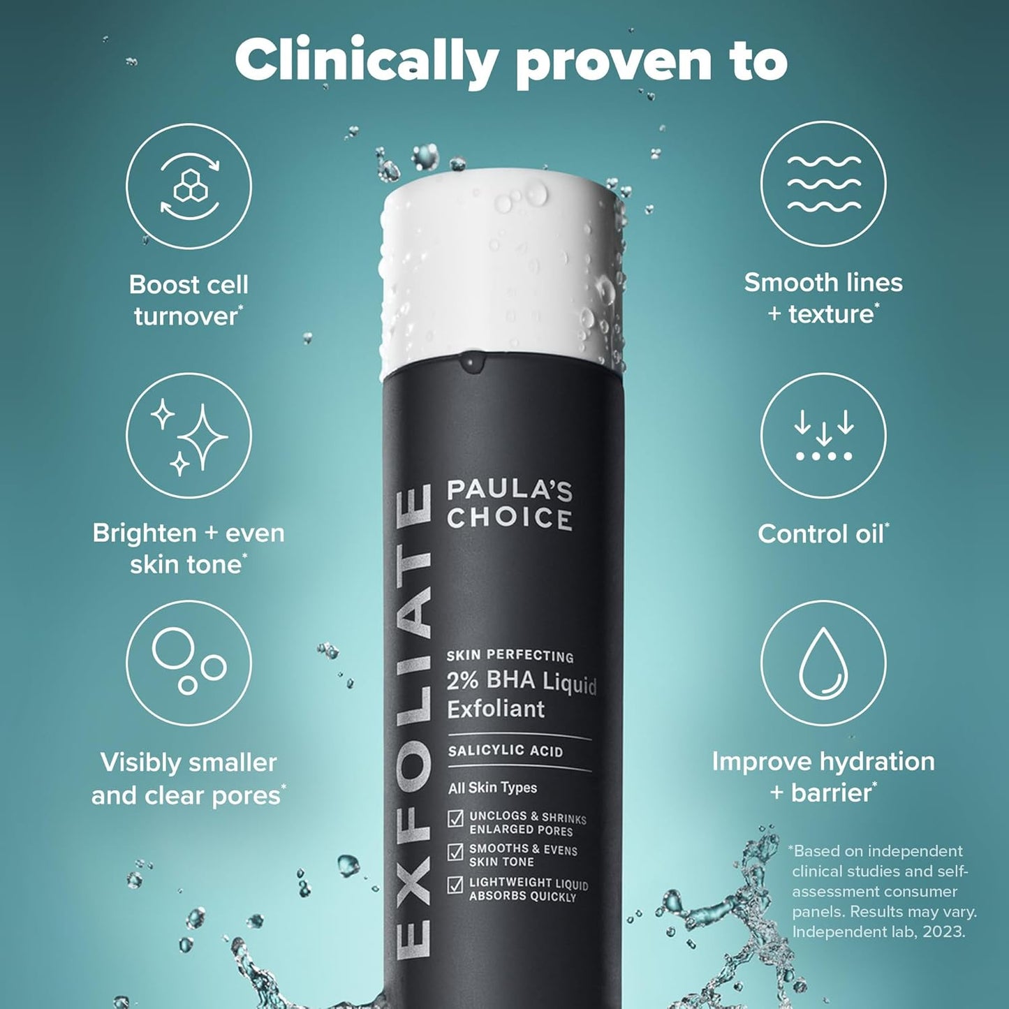 Paula’s Choice Perfecting 2% BHA Liquid Exfoliant – 118ml | Salicylic Acid for Blackheads & Pores