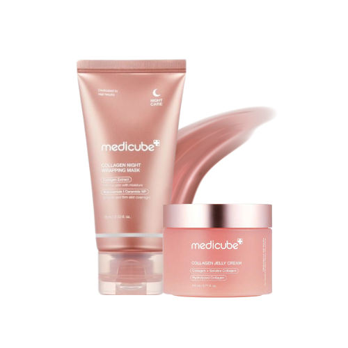 Medicube Night Wrapping Mask & Jelly Cream Duo | Hydration & Barrier Repair Set