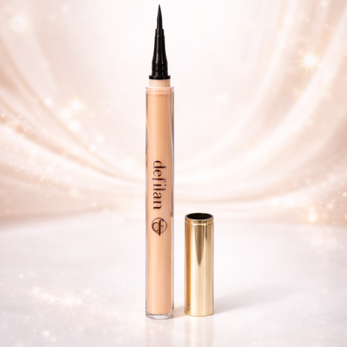Defilan Gorgeous Colors Satin Eyeliner Liquid Pen | Long-Lasting Waterproof Eyeliner | Precision Black Finish