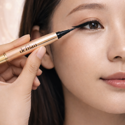 Defilan Gorgeous Colors Satin Eyeliner Liquid Pen | Long-Lasting Waterproof Eyeliner | Precision Black Finish