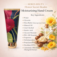 HERE B2UTY The Secret Place of Flowers Hand Cream | Deep Moisturizing & Nourishing | Floral Scented Hand Care