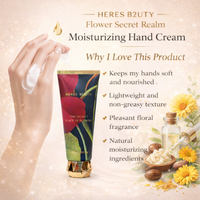 HERE B2UTY The Secret Place of Flowers Hand Cream | Deep Moisturizing & Nourishing | Floral Scented Hand Care