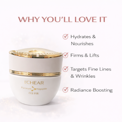 L’CHEAR Platinum Polypeptide Beauty Essence Cream | Anti-Aging Moisturizer | Firming & Brightening Face Cream