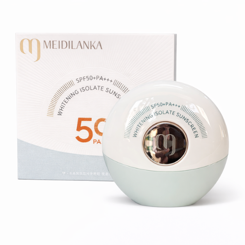 MEIDILANKA Whitening Isolate Sunscreen SPF 50+ PA+++ | Broad Spectrum UV Protection | Lightweight Daily Sun Cream