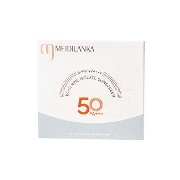 MEIDILANKA Whitening Isolate Sunscreen SPF 50+ PA+++ | Broad Spectrum UV Protection | Lightweight Daily Sun Cream