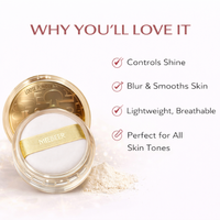 MEIGEER Luxury Loose Powder | Soft Skin Finish Face Powder | Oil Control & Long-Lasting Makeup Setting