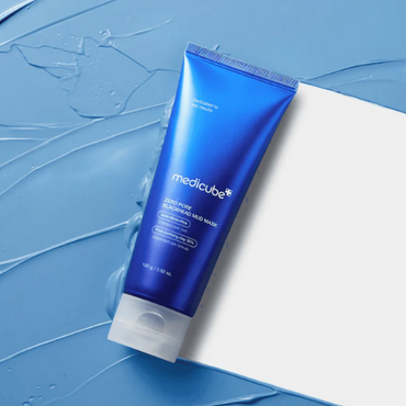 medicube Zero Pore Blackhead Mud Facial Mask - Skin Cooling & Pore Tightening - 3 Minute Quick Dry Formula with AHA, BHA, PHA, and Pore-Purifying Clay - Korean Mud Mask 3.52 oz