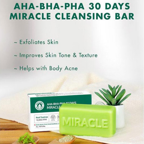 Some By Mi AHA BHA PHA 30 Days Miracle Cleansing Soap 106g - Acne Bar