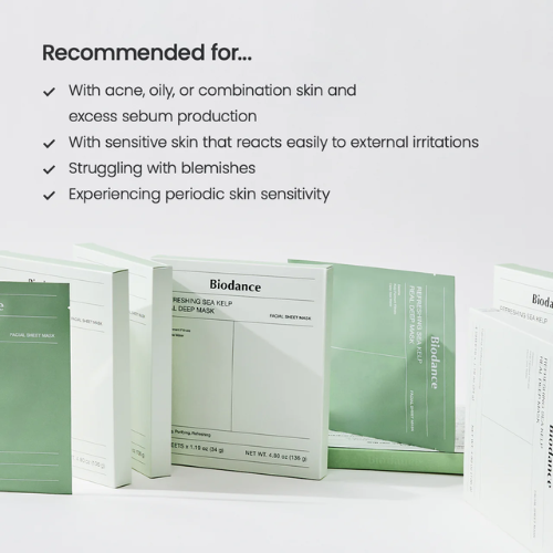 Biodance Refreshing Sea Kelp Real Deep Mask (4 sheets)