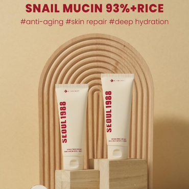 K-SECRET SEOUL 1988 Cream: Snail Mucin 97% + Rice, 100ml