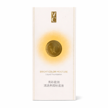VC Bright Color Moisture Liquid Foundation | Hydrating Long-Lasting Coverage | Natural Glow Finish
