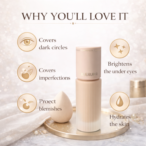 XUERUIER Four Seasons Refreshing Liquid Foundation | Lightweight Long-Lasting Coverage | Natural Brightening Finish