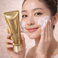 Defilan Red Ginseng Polypeptide Facial Cleanser | Gentle Deep Cleansing Face Wash | Brightening & Anti-Aging Skincare