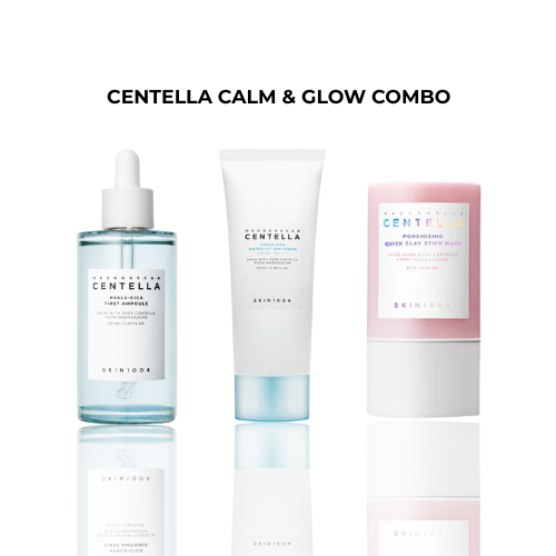 Centella Calm & Glow Combo | Serum, Sunscreen & Mask